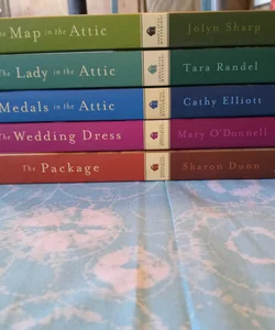 The map in the attic, the lady in the attic, medals in the attic, the wedding dress, the package