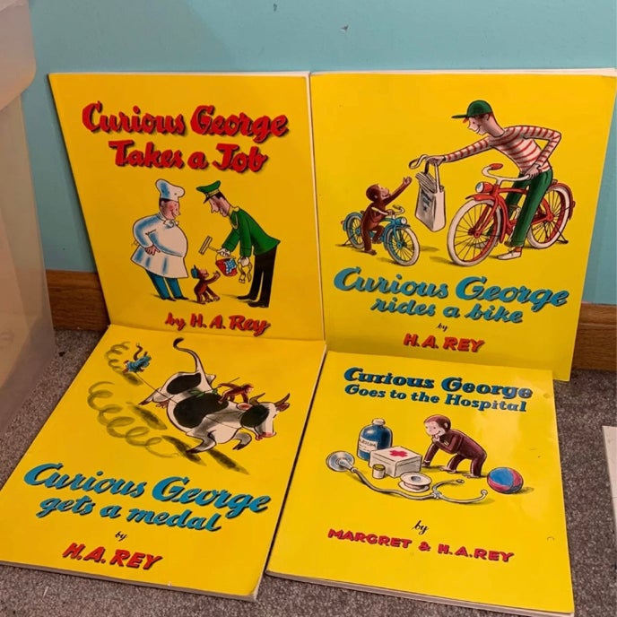 Curious George Various book lot