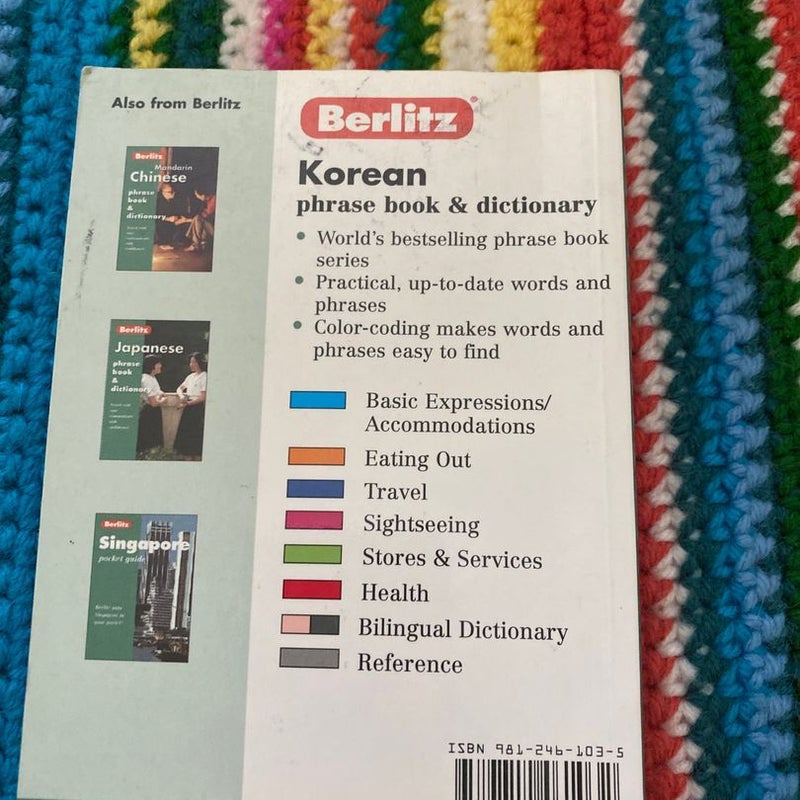 Berlitz Korean Phrase Book and Dictionary