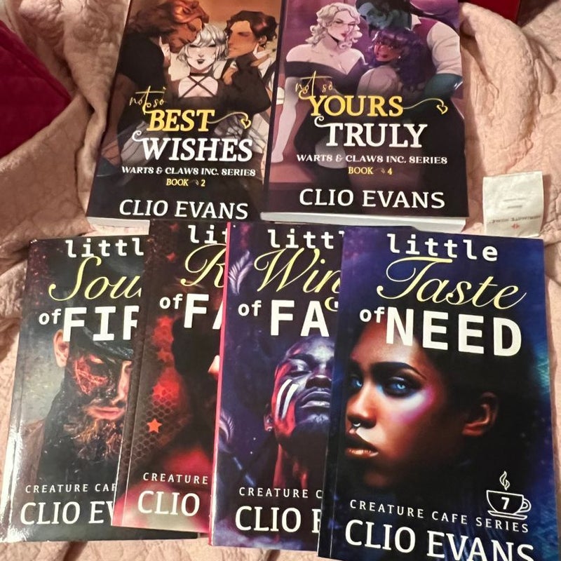 Clio Evans Signed Book Bundle