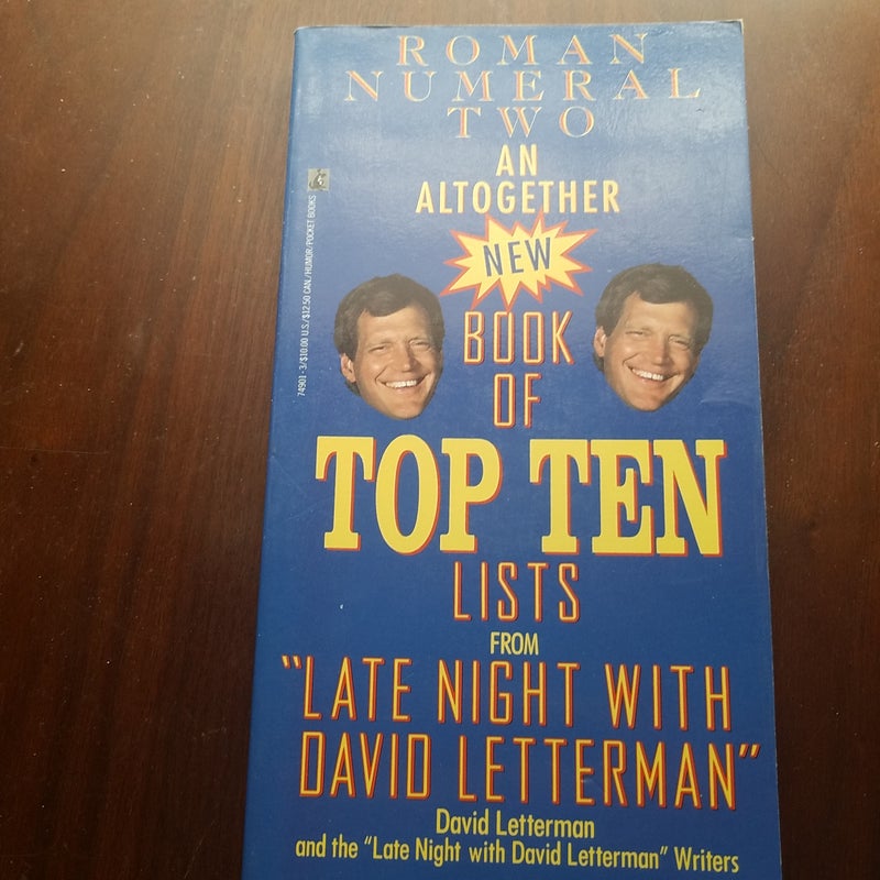 An Altogether New Book of Top Ten Lists