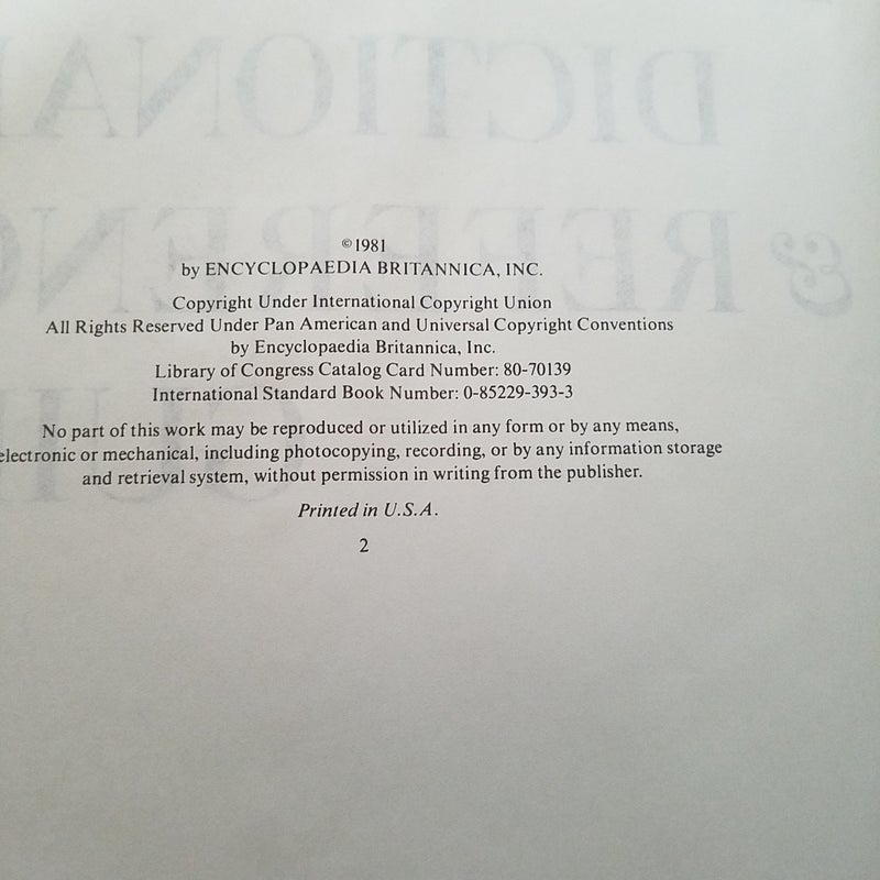 The New Britannica-Webster Dictionary & Reference Guide 