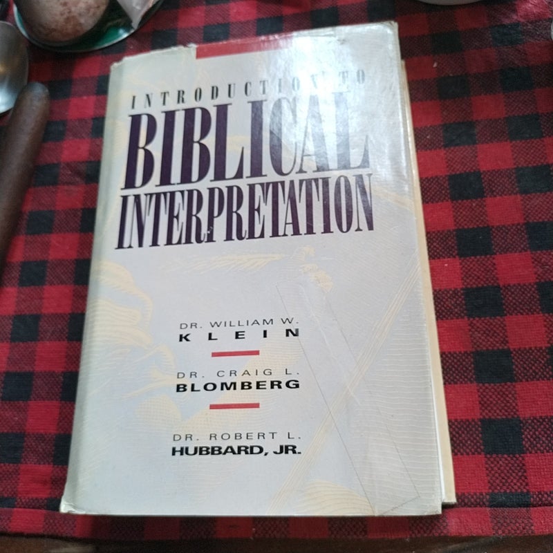 Introduction to Biblical Interpretation