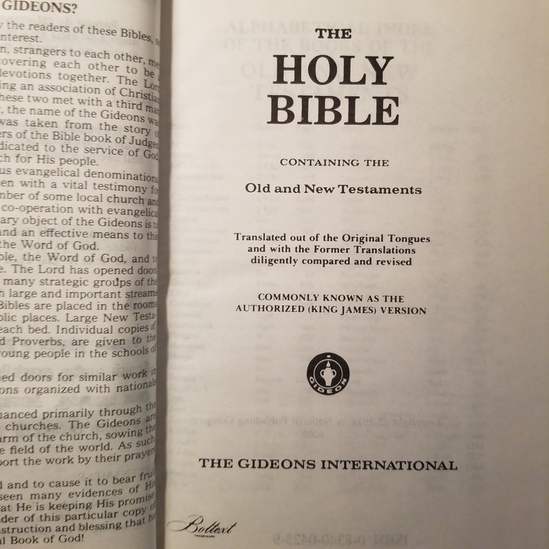 Gideon Bible (1978 Hardcover)