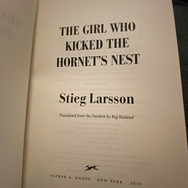 The Girl Who Kicked the Hornet's Nest