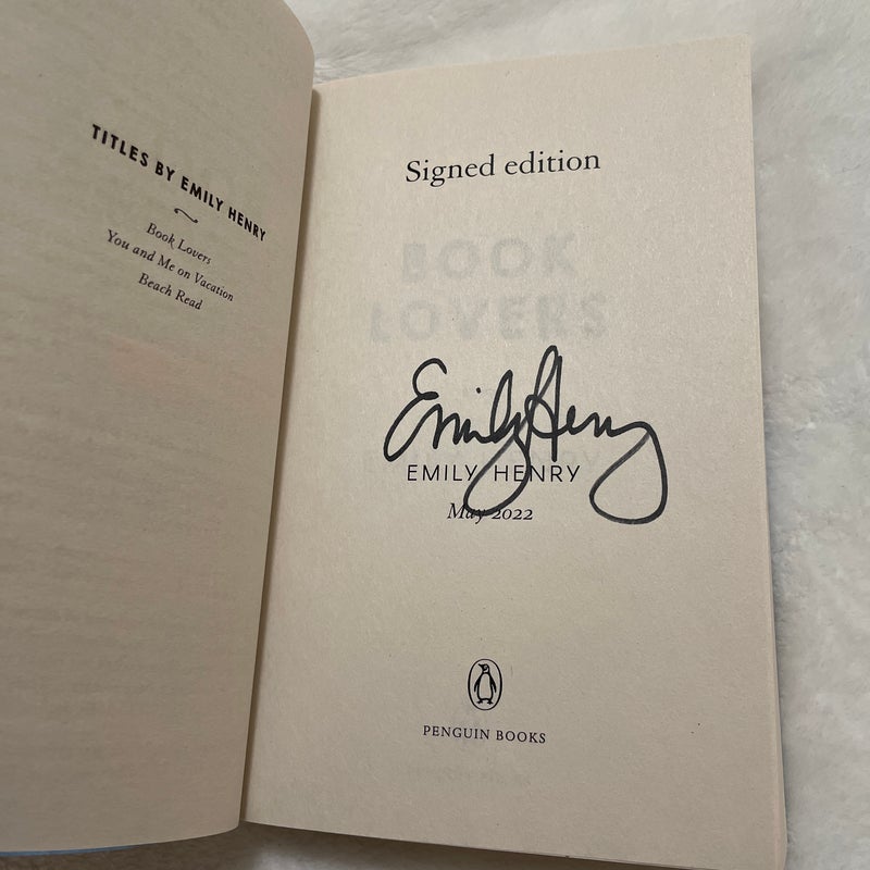 Book Lovers - UK signed paperback
