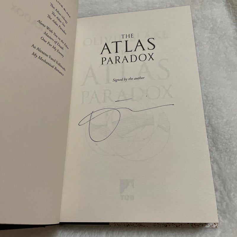 Signed Waterstones popular The Atlas Six & The Atlas Paradox by Olivie Blake