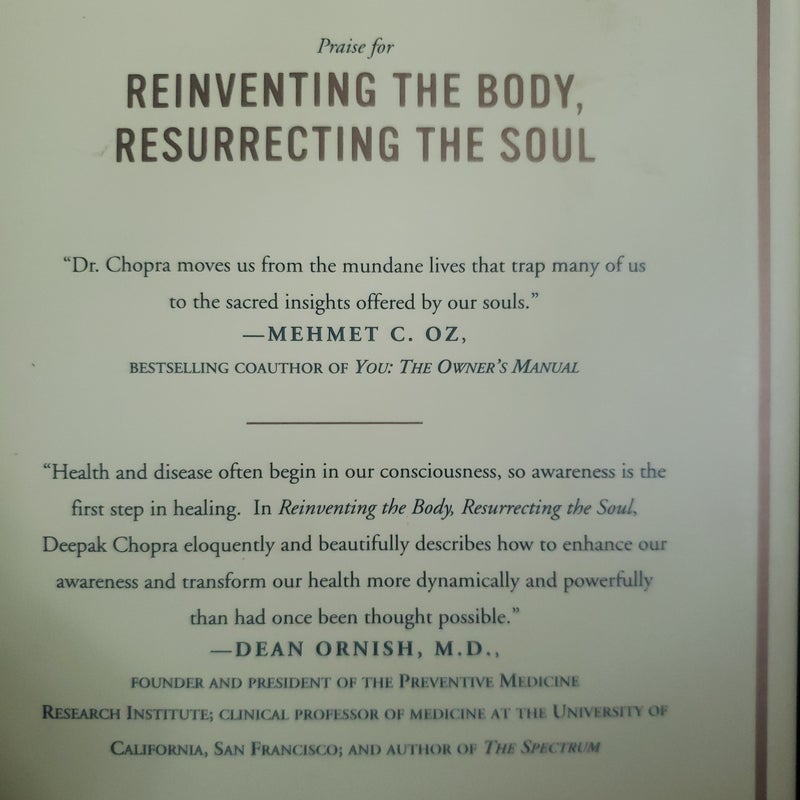 Reinventing the Body, Resurrecting the Soul (SIGNED)