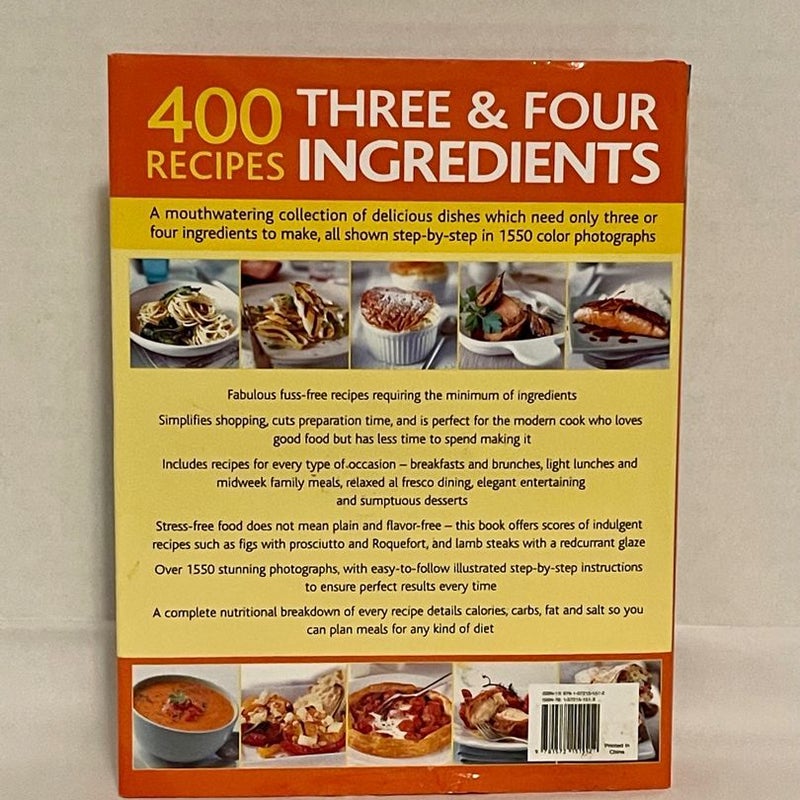400 Three and Four Ingredient Cookbook