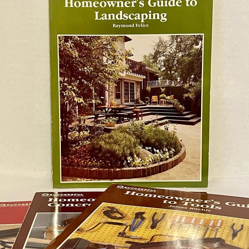 Home Appliance Repair Guide, Homeowner’s Guide to Concrete & Masonry, Homeowner’s Guide to Tools, Homeowner’s Guide to Landscaping