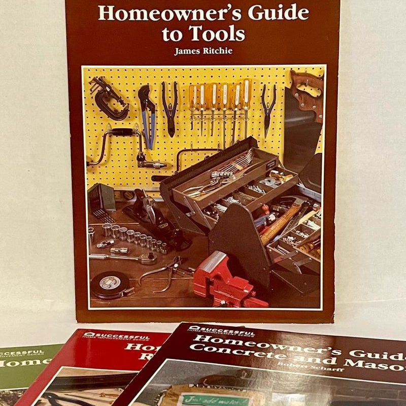 Home Appliance Repair Guide, Homeowner’s Guide to Concrete & Masonry, Homeowner’s Guide to Tools, Homeowner’s Guide to Landscaping