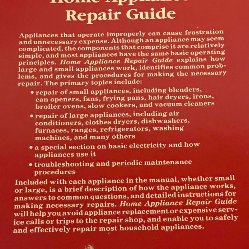 Home Appliance Repair Guide, Homeowner’s Guide to Concrete & Masonry, Homeowner’s Guide to Tools, Homeowner’s Guide to Landscaping