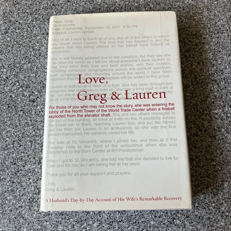 Love, Greg and Lauren