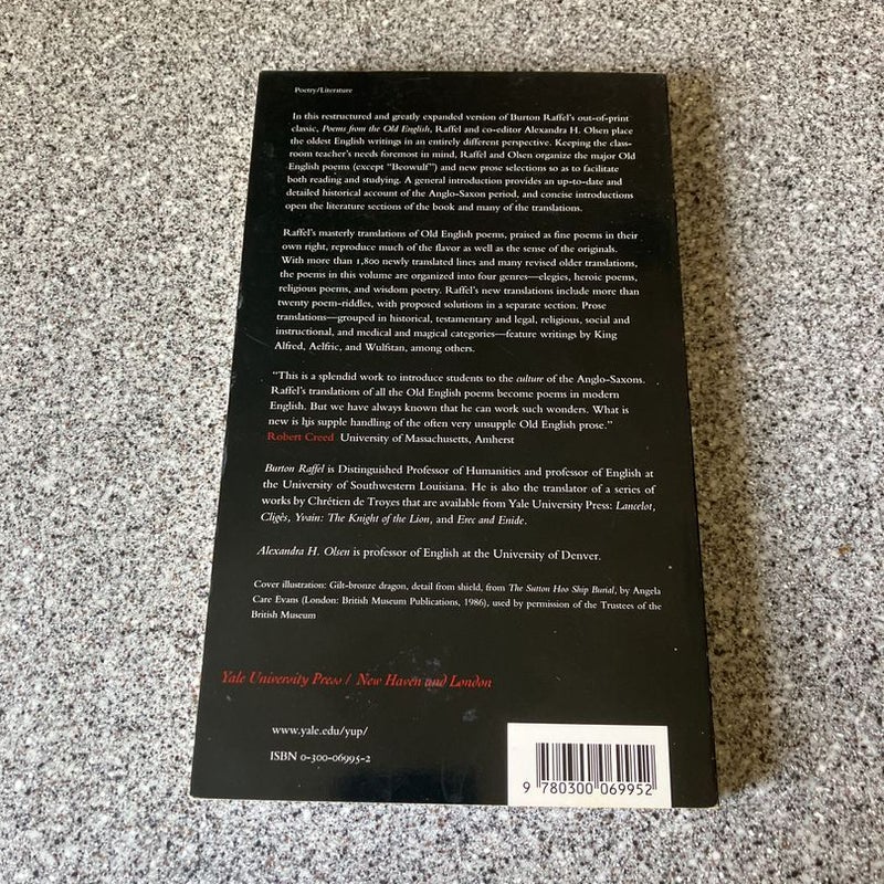 Poems and Prose from the Old English