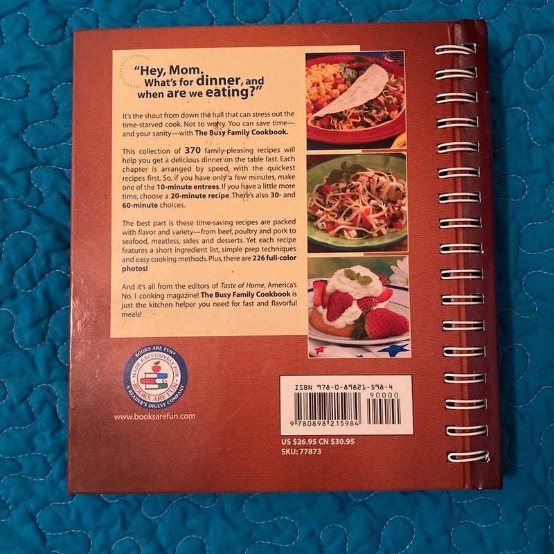 Taste of Home the Busy Family Cookbook