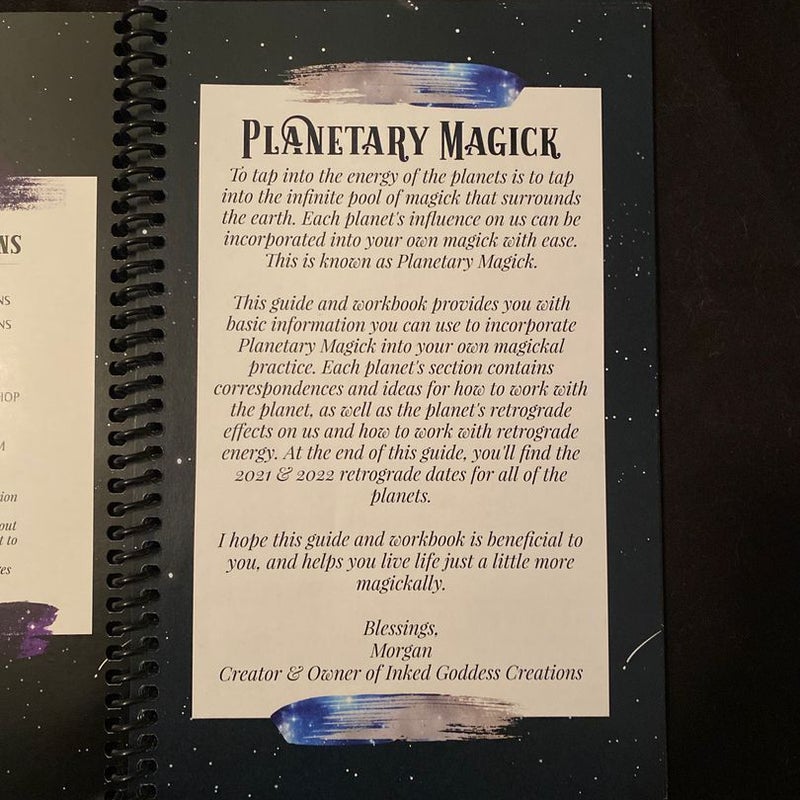 Planetary Magick Guide & Workbook 2021-2022