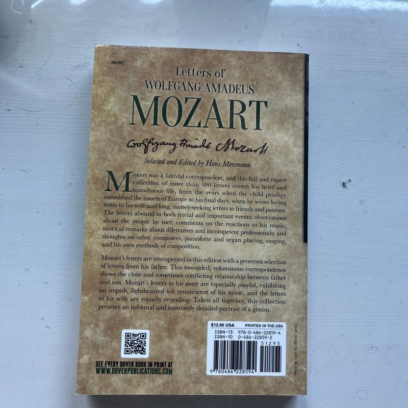 Letters of Wolfgang Amadeus Mozart