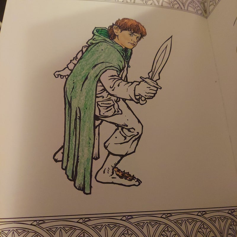The Lord of the Rings Movie Trilogy Coloring Book by Warner Brothers