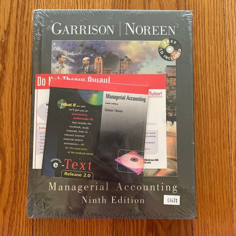 Managerial Accounting: 9th edition