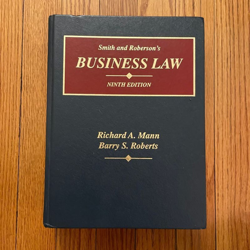Smith and Robinson’s Business Law: 9th edition