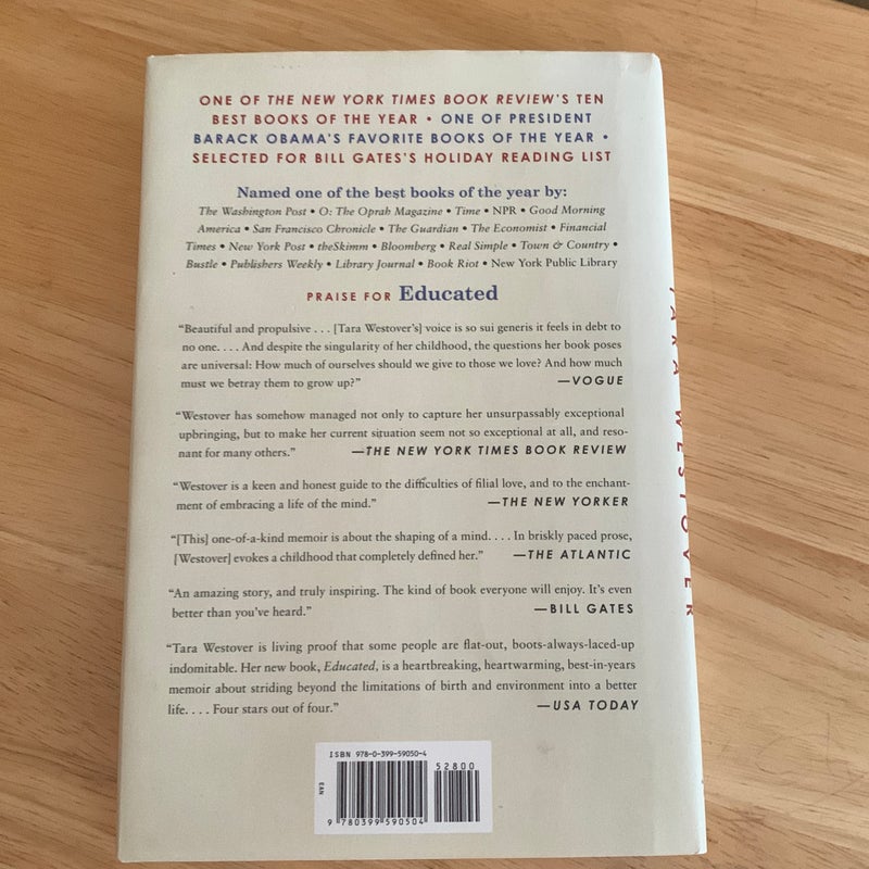 Educated by Tara Westover Hardcover Pangobooks Educated by Tara Westover Hardcover Pangobooks
