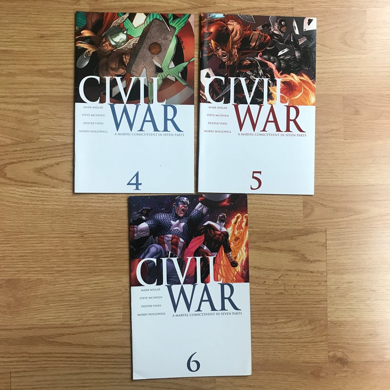 Civil War #4, 5 & 6