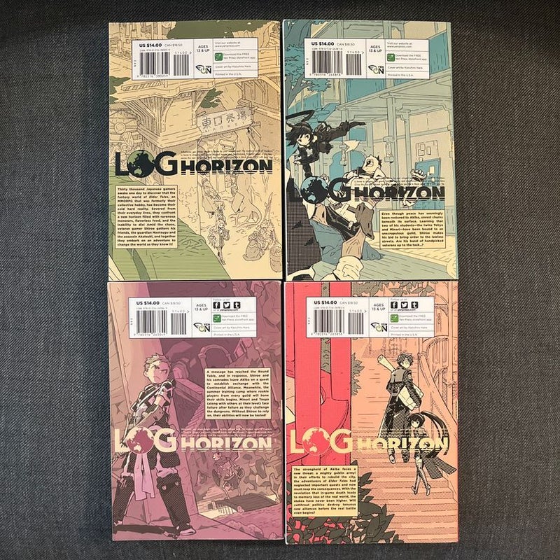 Log Horizon, Vol. 1-4 (light Novels)