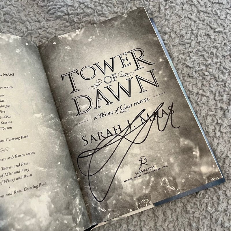 SIGNED Barnes store and Noble Special Edition Tower of Dawn