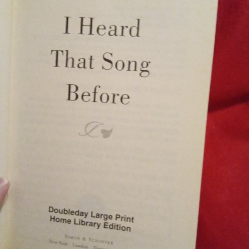 I Heard That Song Before (Large Print Edition)