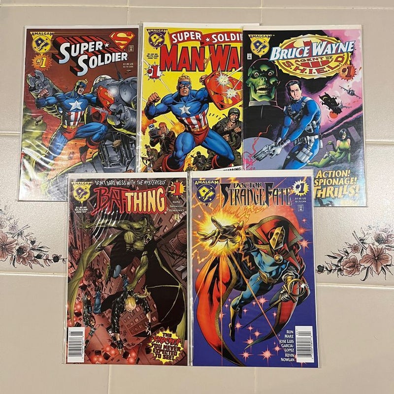 DC vs. Marvel; Amalgam mixed lot