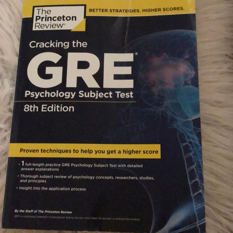 Cracking the GRE Psychology Subject Test, 8th Edition