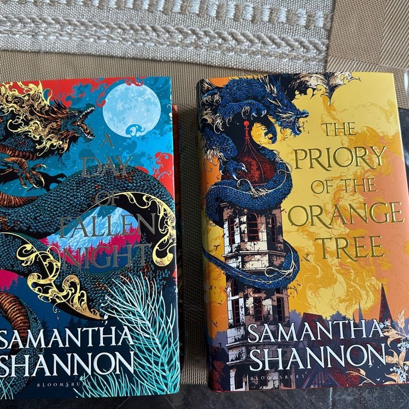 Illumicrate Signed edition of Roots of Chaos The Priory of the Orange Tree and A Day of Fallen Night