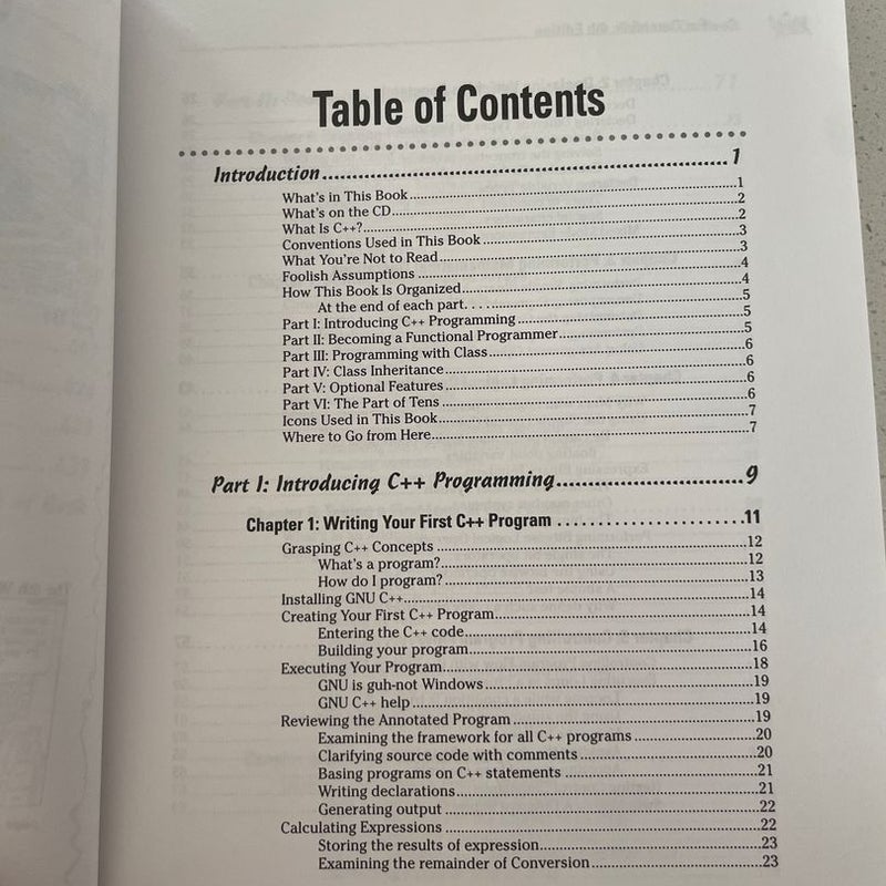 C++ for Dummies