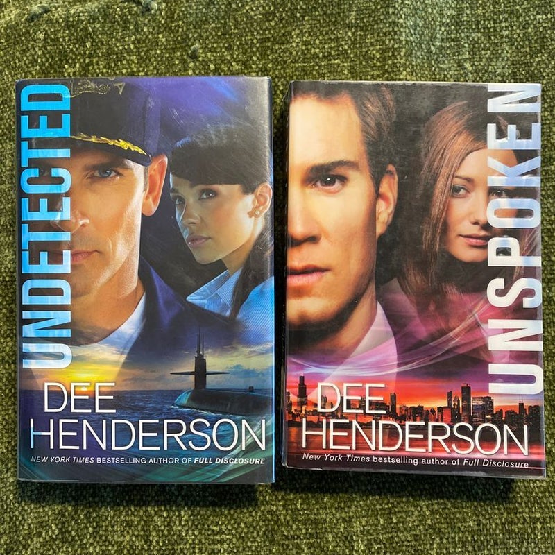 Undetected & Unspoken 2 book lot 