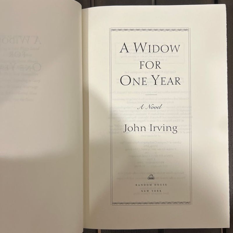 A Widow for One Year