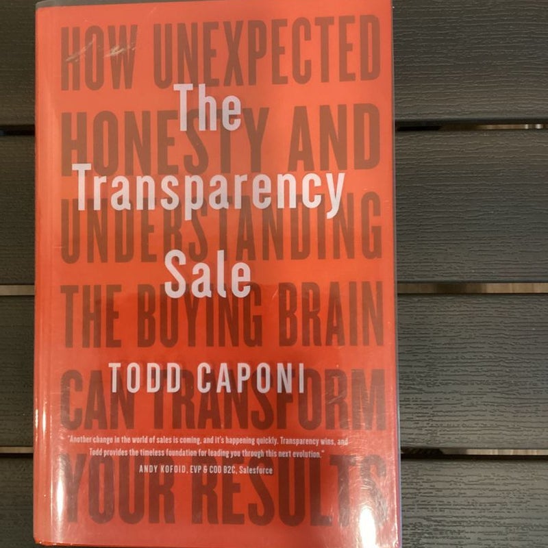 The Transparency Sale