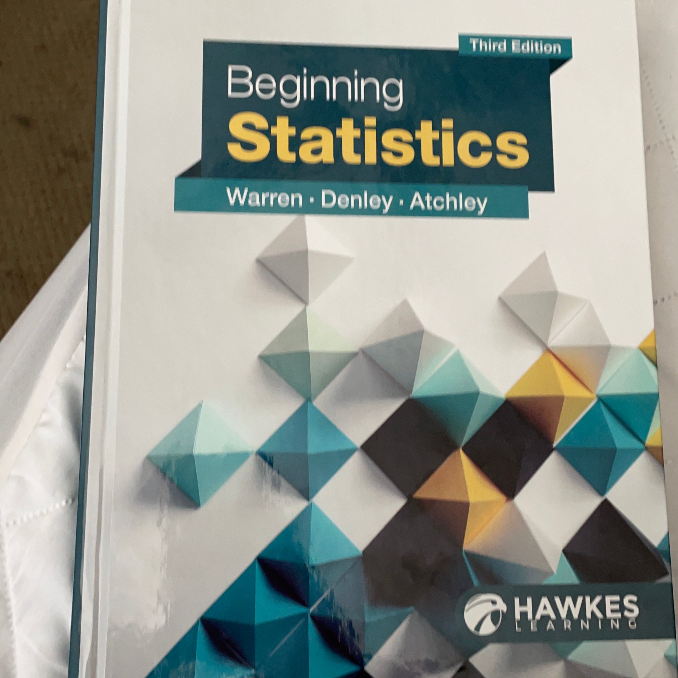 Beginning Statistics 3e Textbook