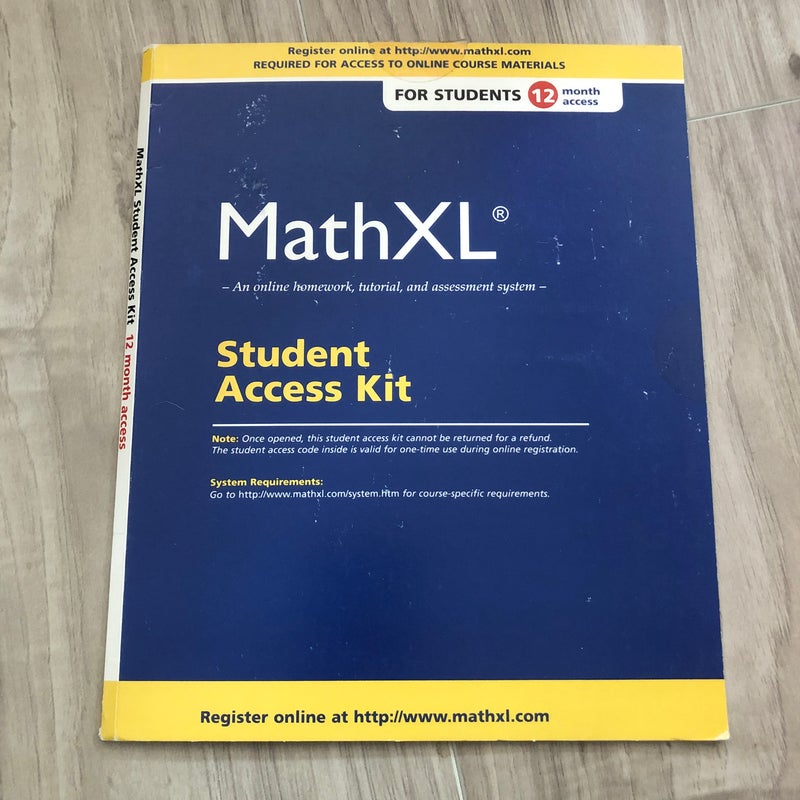 MathXL -- Standalone Access Card (12-Month Access)