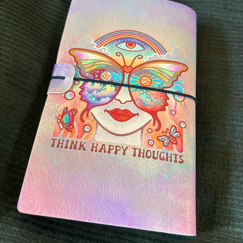Blank journal “Think Happy Thoughts”