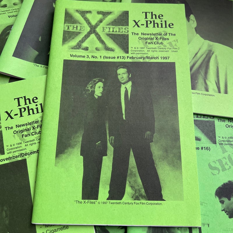 The X-Phile: The Newsletter of The Original X-Files Fan Club *pre owned*