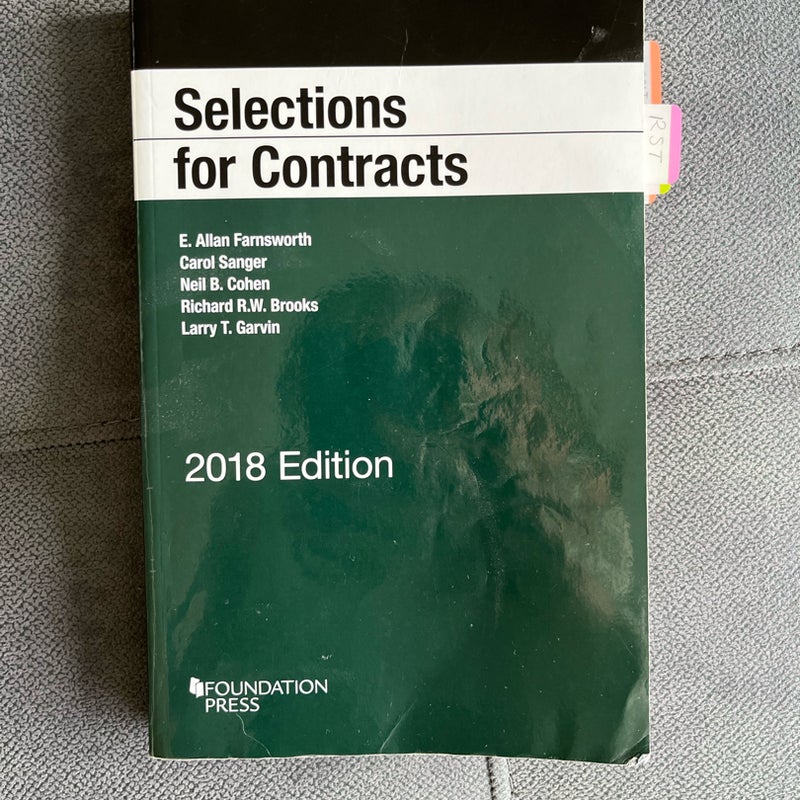 Selections for Contracts, 2018 Edition