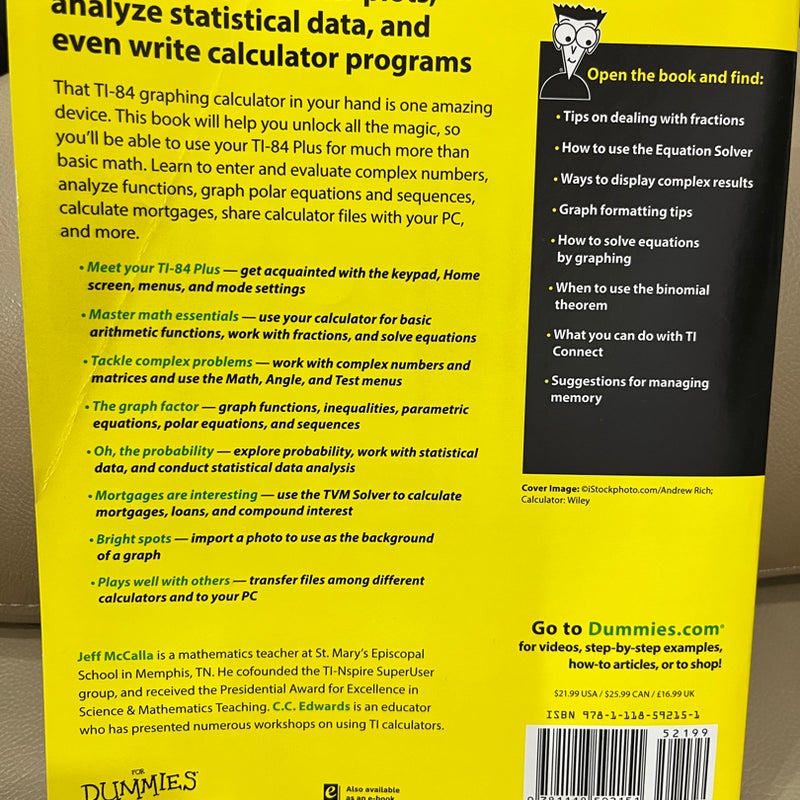 TI-84 Plus Graphic Calculator for Dummies
