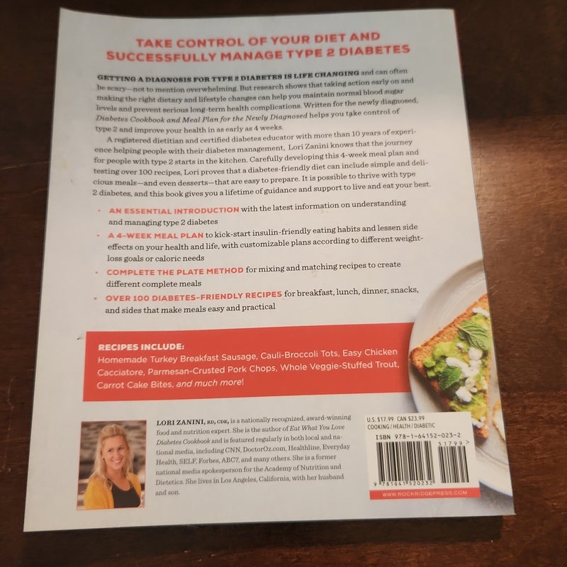 Diabetic Cookbook and Meal Plan for the Newly Diagnosed