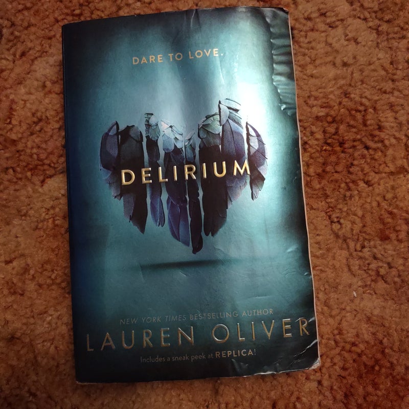 Delirium *it got wet or something no pages stick