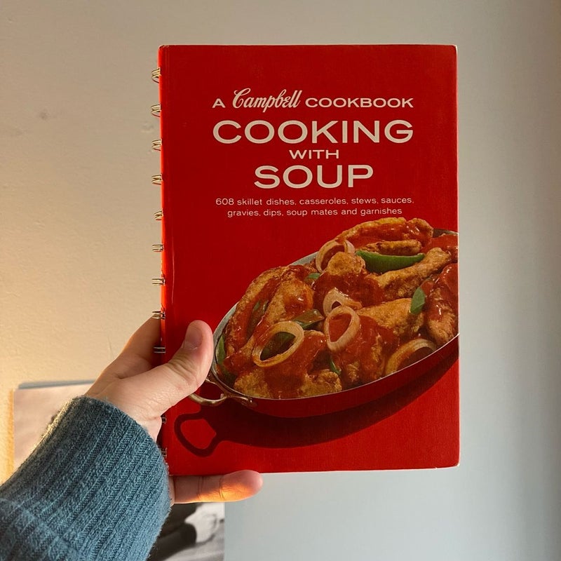 A Campbell cookbook cooking with soup recipe spiral bound by