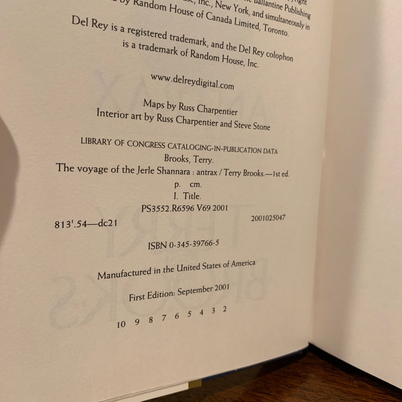 Antrax (First Edition, Second Printing)