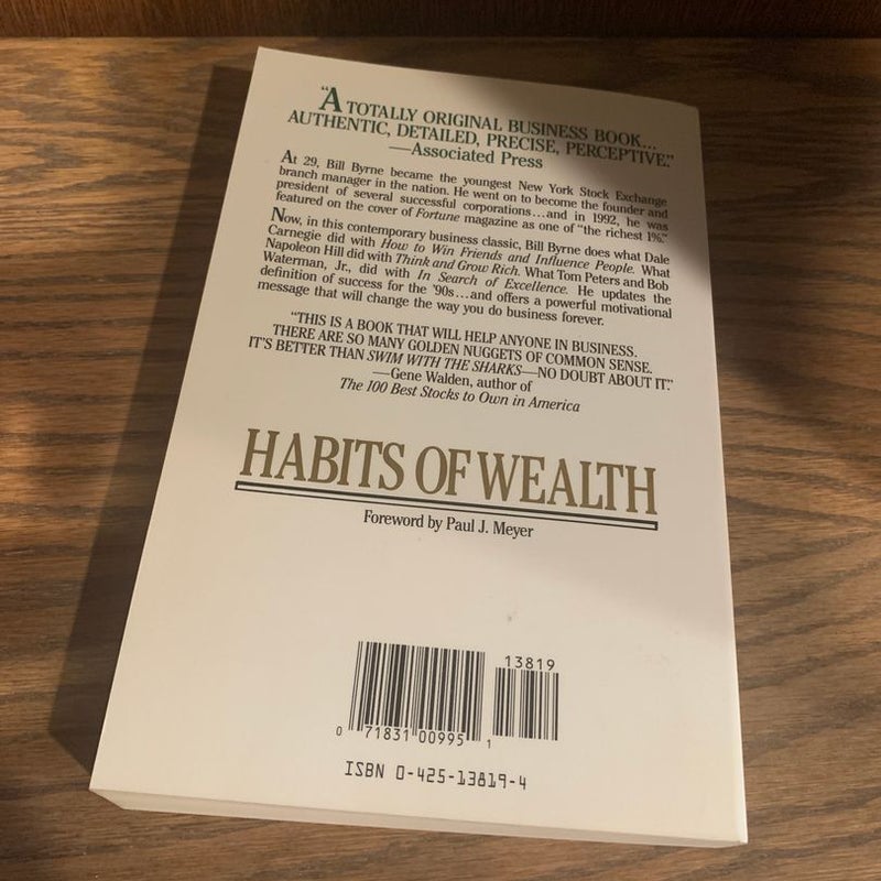 Habits of Wealth