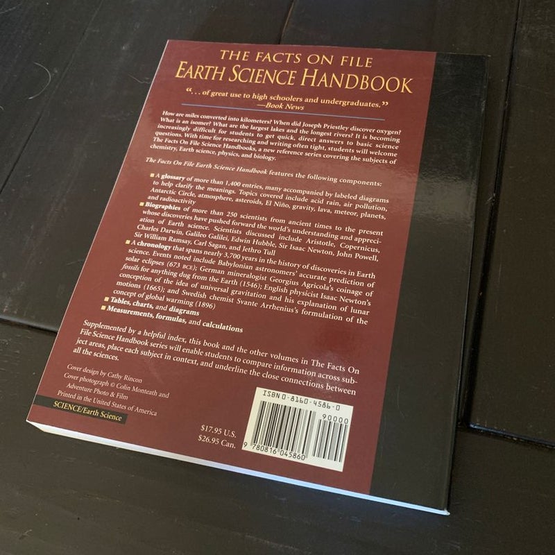 The Facts on File Science Handbook