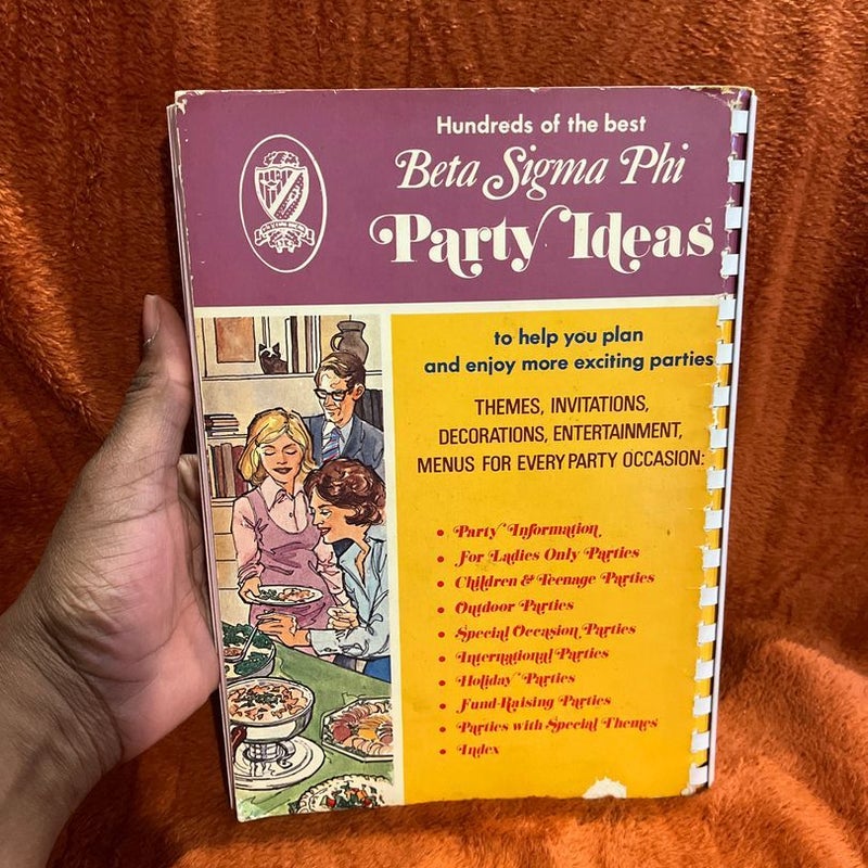 The beta sigma phi international party book