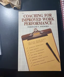 Coaching for Improved Work Performance